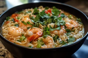 Freshly chopped ingredients for sinigang on a cutting board.